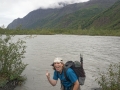 Mary in front of Eagle River