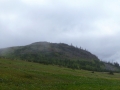 Foggy mountain valley