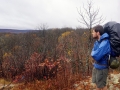 Aaron checking out the view