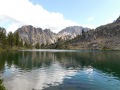 lake and mountain background