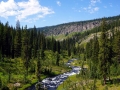 Looking down the Bechler River valley