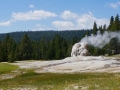 lone star geyser spewing steam